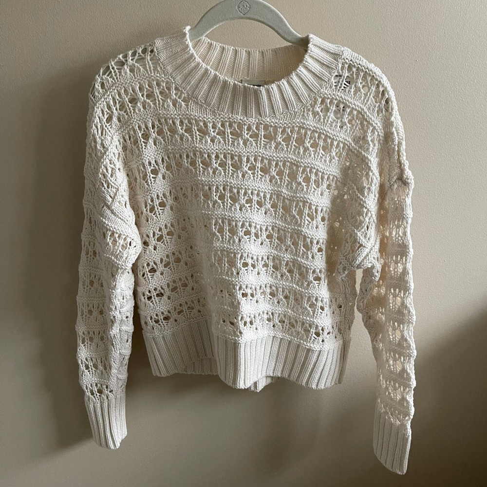 Open stitch sweater